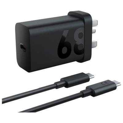 Lenovo 68W USB-C Wall Charger and Cable - Black