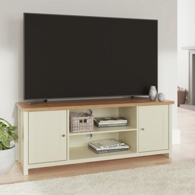 GFW Lancaster Coffee Table With Shelf and TV Unit - Cream