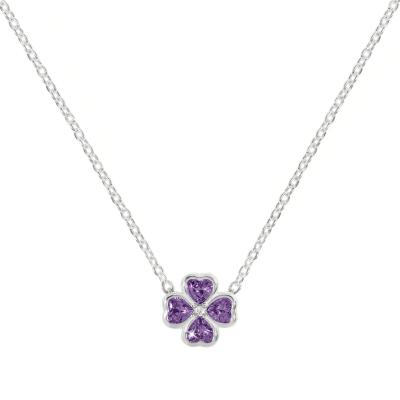 RADLEY S SIL CZ CLOVER NECKLACE