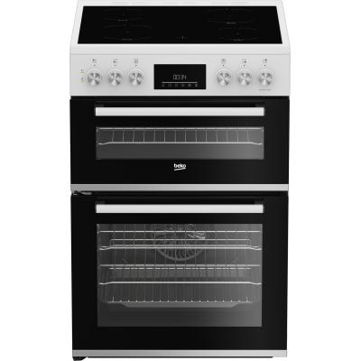 Beko FDC6731W 60cm Double Oven Electric Cooker - White