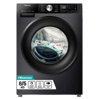 Hisense WD3S8043BB3 8/5KG 1400 Spin Washer Dryer - Black