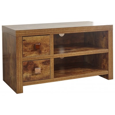 GFW Jakarta 2 Drawer TV Unit - Mango Wood Effect