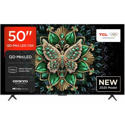 TCL 50 Inch 50C6K-UK Smart 4K UHD HDR Mini LED TV