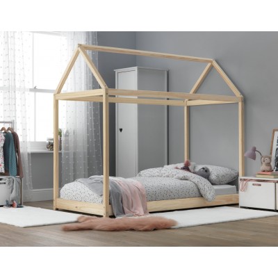 AH1 HOUSE BED FRAME SINGLE PINE PACKAGE