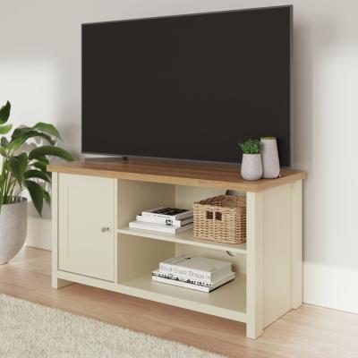 GFW Lancaster 2 Drawer Coffee Table and TV Unit - Cream