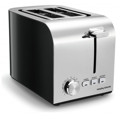 M RICH EQUIP 2SL TOASTER BLK