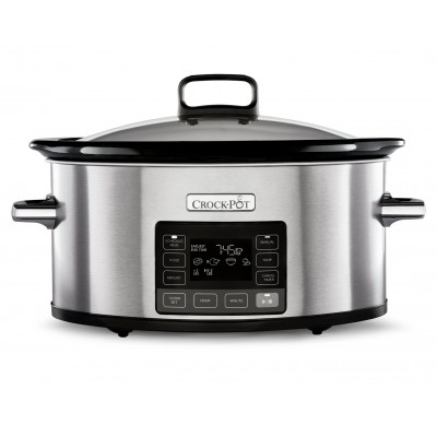Crockpot 5.6L Time Select Slow Cooker - Stainless Steel