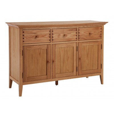 Argos Home Pembridge 3 Door Solid Wood Sideboard -Oak Veneer