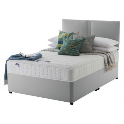 Silentnight Hatfield Memory Superking Divan - Grey