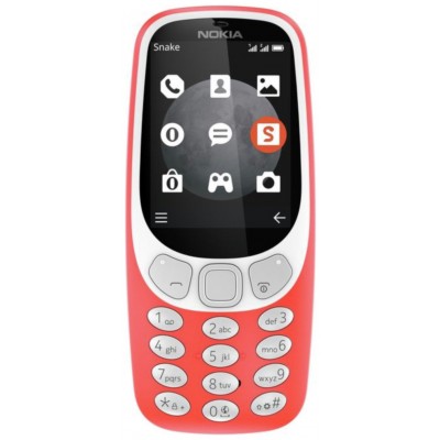 SIM FREE NOKIA 3310 3G MOBILE PHONE RED