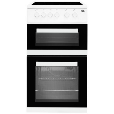 Beko KDC5422AW 50cm Twin Cavity Electric Cooker - White