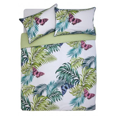 Argos Home Palmhouse Leaf Butterfly Bedding Set - Kingsize