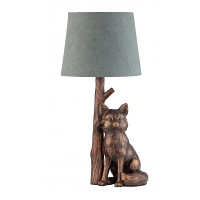Argos Home Fox Table Lamp - Bronze & Grey