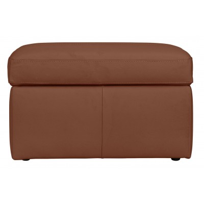 AH2 LEATHER HINGE STORAGE FOOTSTOOL TAN