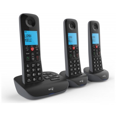 BT Essential Cordless Telephone & Answering Machine - Triple
