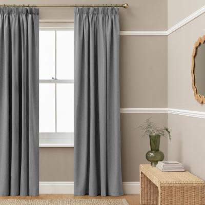 Habitat Blackout PP Curtain - Flint Grey