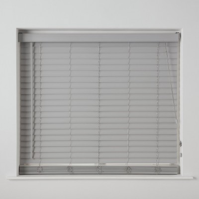 Habitat Faux Wood Grey 50mm Slat Venetian Blind - 180cm
