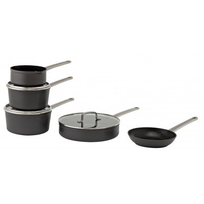 Argos Home 5 Piece Anodised Aluminium Pan Set