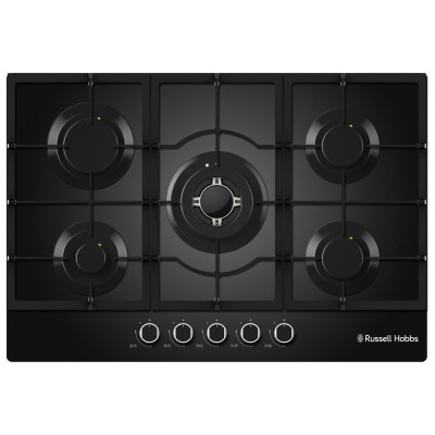 Russell Hobbs RH75GH602B Cast Iron Support Gas Hob - Black