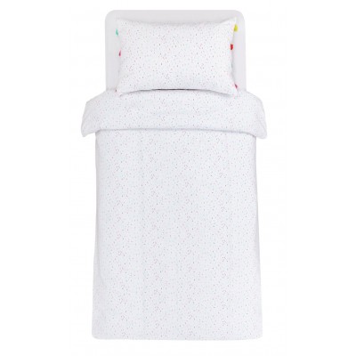 Home tassel trim single bed set