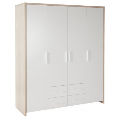 HAB BROADWAY 4DR 4 ROBE - OAK WHT