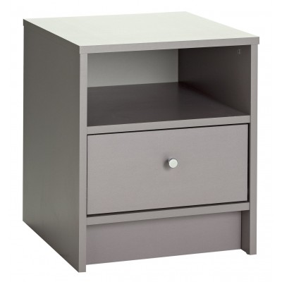 Argos Home Malibu 1 Drawer Bedside Table - Grey