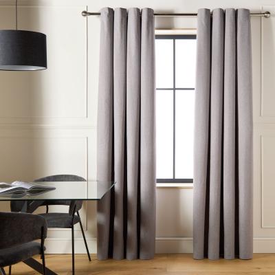 Habitat Blackout Eyelet Curtain - Flint