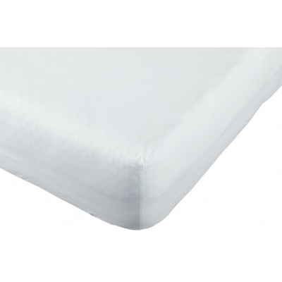 Habitat Cotton 200TC White Extra Deep Fitted Sheet - Double