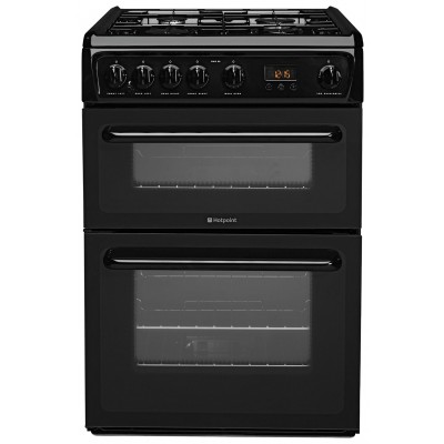 Hotpoint HAG60K Gas Cooker - Black