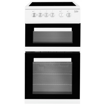 Beko KDVC563AW 50cm Double Oven Electric Cooker - White