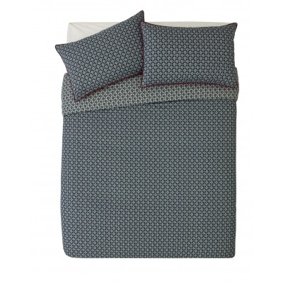 Argos Home Navy Diamond Bedding Set - Double