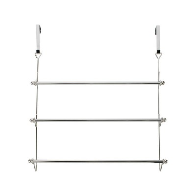 AH 3 TIER CHROME OVR DOOR TWL RACK