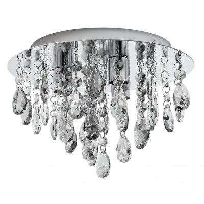 AH IVY GLASS GREY BEADS CEILING LT