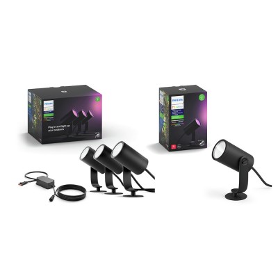 Philips Hue Lily Smart Outdoor Spotlight Base Kit &Extension
