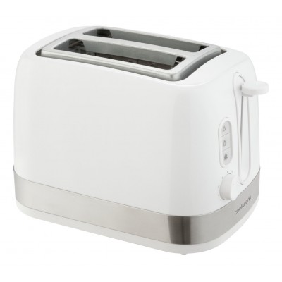 Cookworks Illuminated 2 Slice Toaster - White Plastic