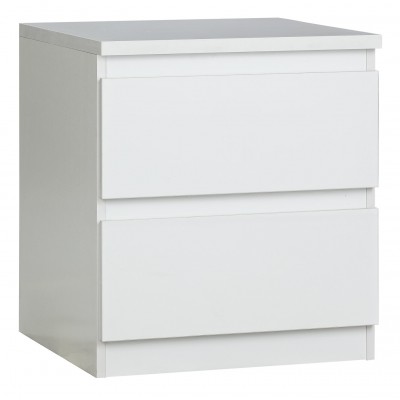 Argos Home Jenson 2 Drawer Bedside Table - White Gloss