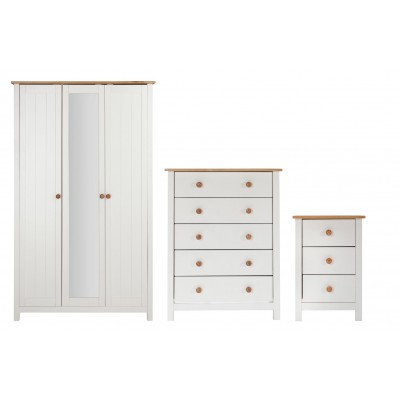 Argos Home Scandinavia 3 Piece 3 Door Wardrobe Set -Two Tone