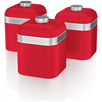 SWAN RETRO CANISTERS RED
