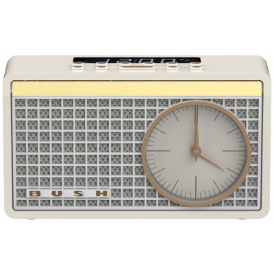 Bush Classic Analogue Clock Radio -  Cream