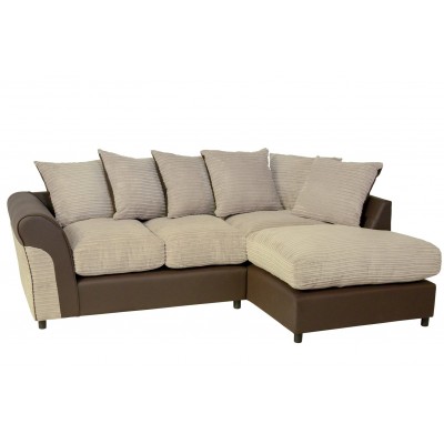 Argos Home Harry Fabric Right Hand Corner Sofa-Natural