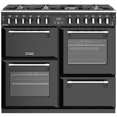 Stoves Richmond S1000DF Dual Fuel Range Cooker - Black