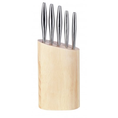 Argos Home 5 Piece Stainless Steel Knife Block Set