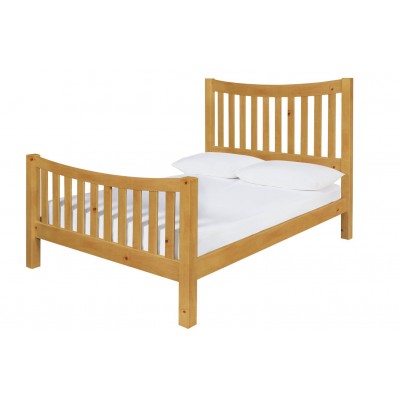 Argos Home Rowan Oak Stain Kingsize Bed Frame