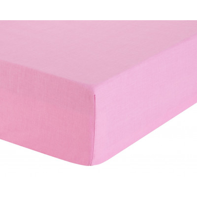 Argos Home Plain Pink Fitted Sheet - Small Double