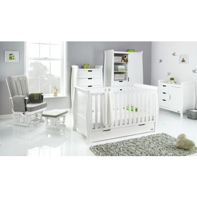 Obaby Stamford Classic Sleigh 5 Piece Nursery Set - White