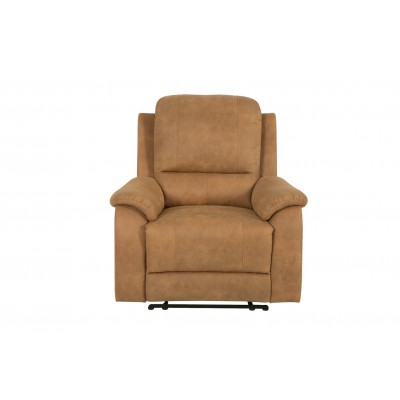 AH ALFIE MANUAL RECLINER CHAIR PU BROWN