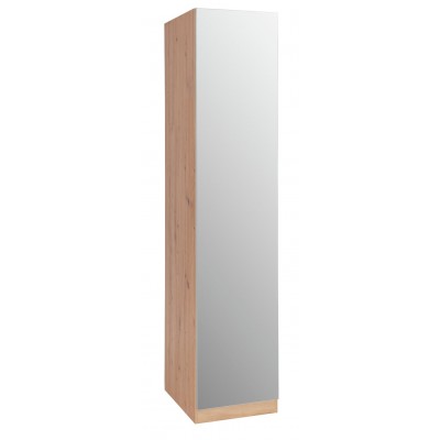 Habitat Munich 1 Door Mirror Wardrobe - Anthracite