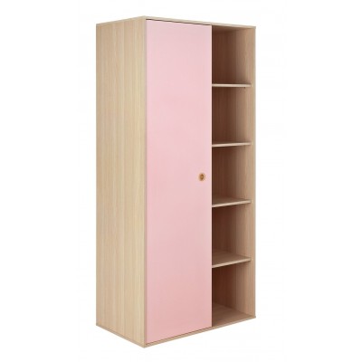HAB CAMDEN 1DR SHELF ROBE ACACIA & PINK