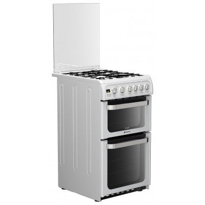 Indesit ID5V92KMW 50cm Twin Cavity Electric Cooker - White