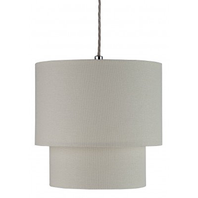Argos Home Cream Linen Effect 2 Tier Lampshade